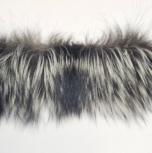 Silver Fox Fur Strips · 2 in