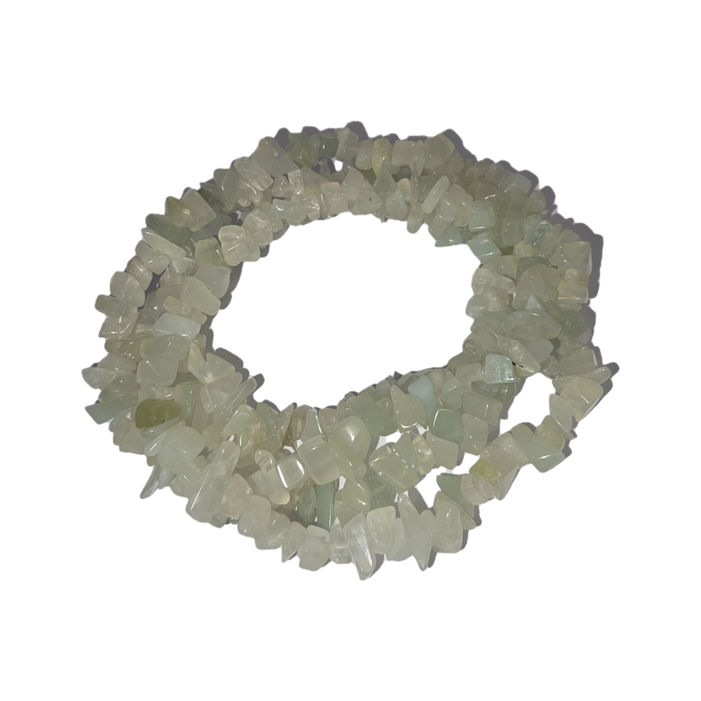 Chips - Semi Precious on strand - New Jade