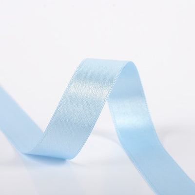 Double-sided satin ribbon - 2 Sky blue