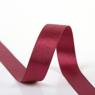 Double-sided satin ribbon - 71 Burgundy
