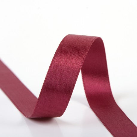 Double-sided satin ribbon - 71 Burgundy