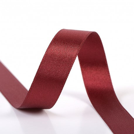 Double-sided satin ribbon - 72 Burgundy