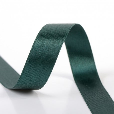 Double-sided satin ribbon - 66 Green
