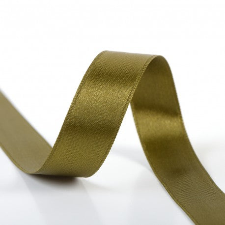 Double-sided satin ribbon - 53 Light khaki