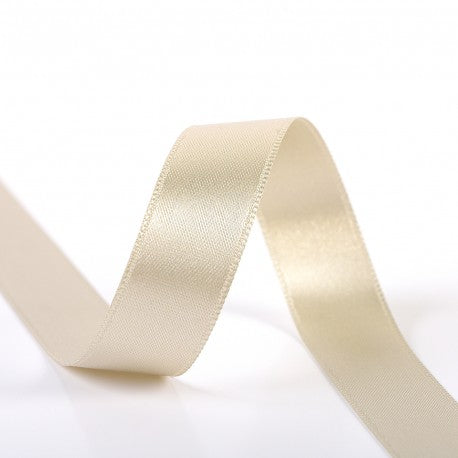 Double-sided satin ribbon - 145 Tan