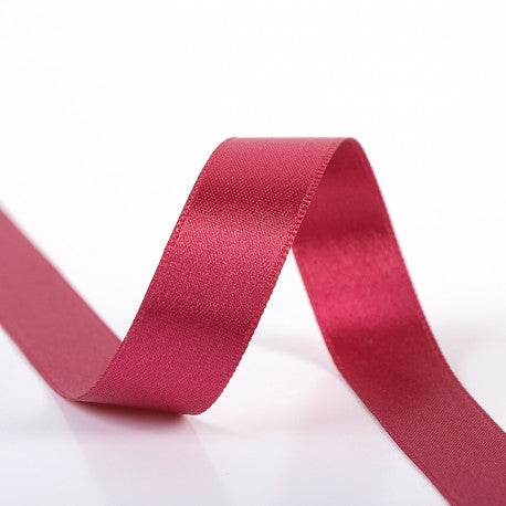 Double-sided satin ribbon - 78 Raspberry
