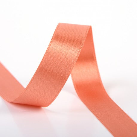 Double-sided satin ribbon - 82 Coral