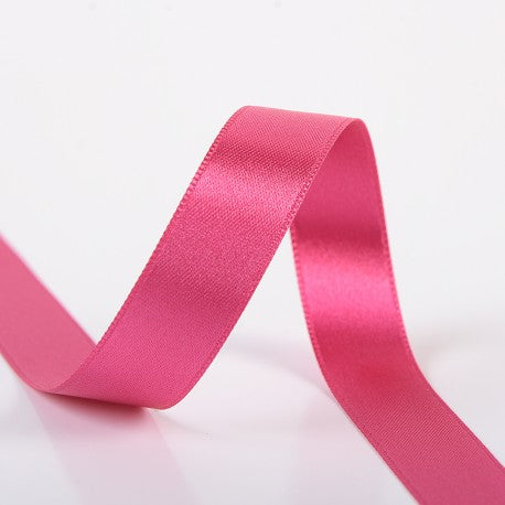 Double-sided satin ribbon - 73 Fuchsia