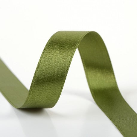 Double-sided satin ribbon - 69 Avocado