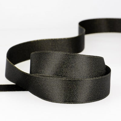 Gold Sparkling satin ribbon - Black