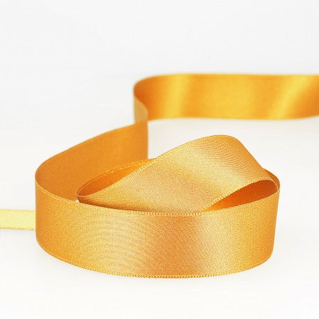 Gold Sparkling satin ribbon - Copper