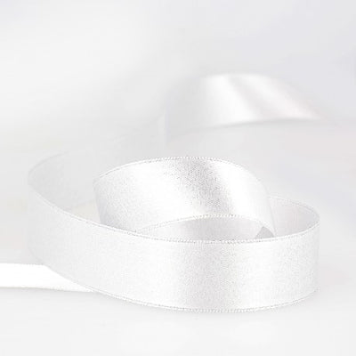 Silver Sparkling satin ribbon - Light gray