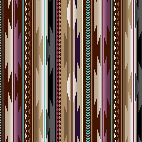 Sentier spirituel 54355 - Prune Tissu 100% coton designer