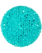 30mm - Resin cabochon round sparkle stone - 2pcs