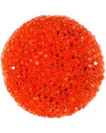 30mm - Resin cabochon round sparkle stone - 2pcs