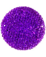 30mm - Resin cabochon round sparkle stone - 2pcs