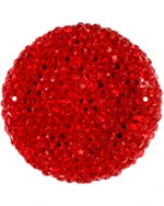 30mm - Resin cabochon round sparkle stone - 2pcs