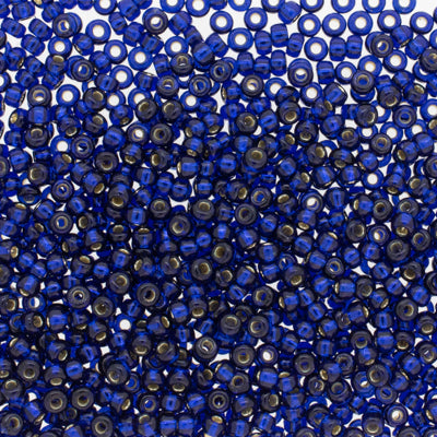 Miyuki Seed Beads 11/0 - SB4281 Duracoat Silver lined Dyed Navy