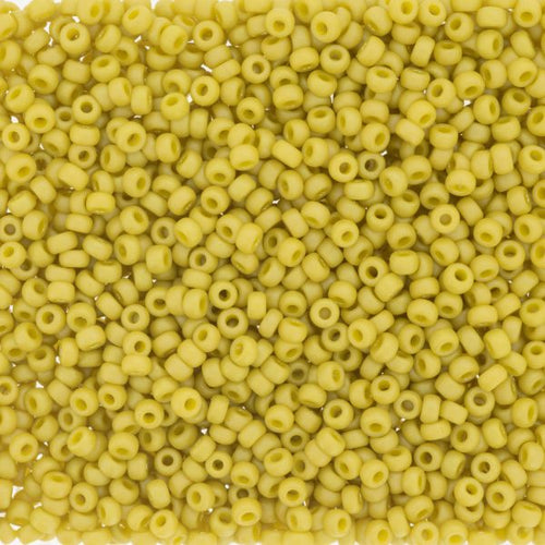 11/0 - SB4692 - Citron confit émaillé mat AB Opaque · Miyuki Rocaille