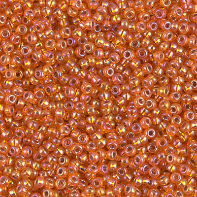 Miyuki Seed Beads 11/0 - SB1008 Lt. Orange Silver Lined AB