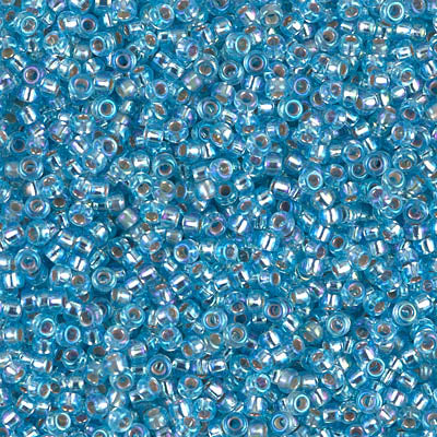 Miyuki Seed Beads 11/0 - SB1018 Aqua Silver Lined AB