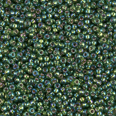 Miyuki Seed Beads 11/0 - SB1026 Olive Silver Lined AB