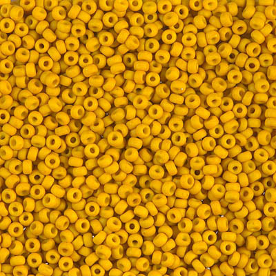 Miyuki Seed Beads 11/0 - SB1233 Opaque Matte mustard