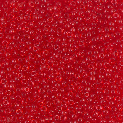 Miyuki Seed Beads 11/0 - SB0140 Transparent Red Orange