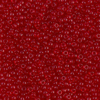 Miyuki Seed Beads 11/0 - SB0141 Transparent Ruby Transparent