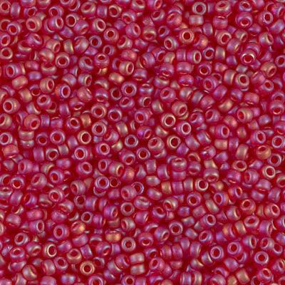 Miyuki Seed Beads 11/0 - SB0141FR Transparent Ruby Transparent AB Matte