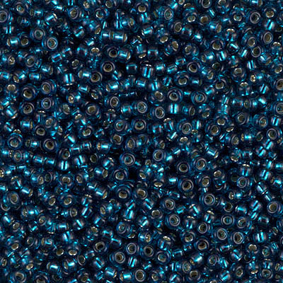 Miyuki Seed Beads 11/0 - SB1425 Blue Zircon Silver Lined-Dyed