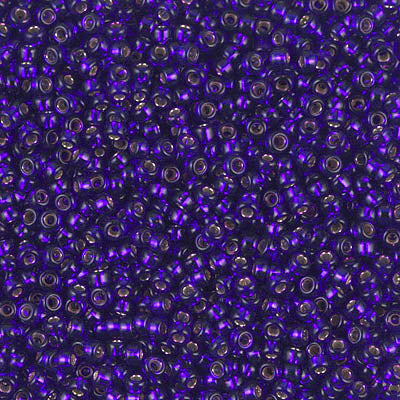 Miyuki Seed Beads 11/0 - SB1427 Dark Violet Silver Lined-Dyed