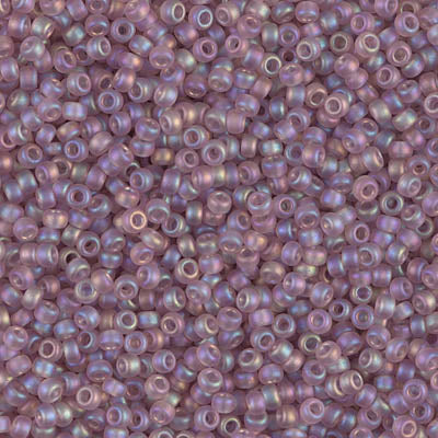 Miyuki Seed Beads 11/0 - SB0142FR Transparent Smoky Amethyst AB Matte