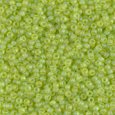 Miyuki Seed Beads 11/0 - SB0143FR Transparent Chartreuse AB Matte