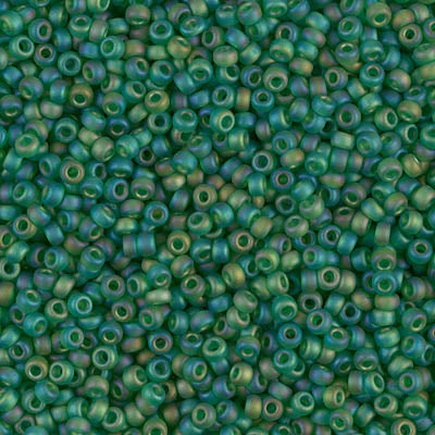 Miyuki Seed Beads 11/0 - SB0146FR Transparent Frost Green Rainbow