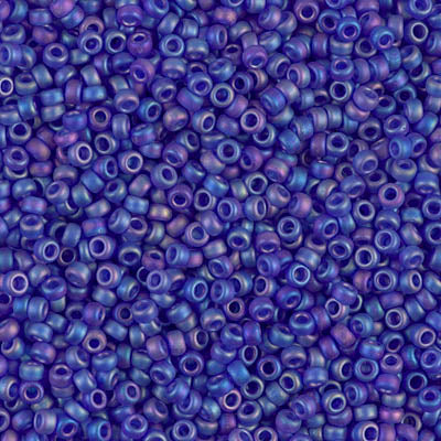 Miyuki Seed Beads 11/0 - SB0151FR Transparent Cobalt AB Matte