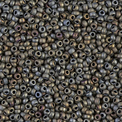 Miyuki Seed Beads 11/0 - SB2012 Opaque Tawny Gray Matte Metallic