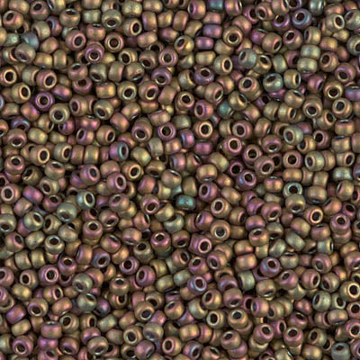 Miyuki Seed Beads 11/0 - SB2035 Matte Metallic Khaki Iris