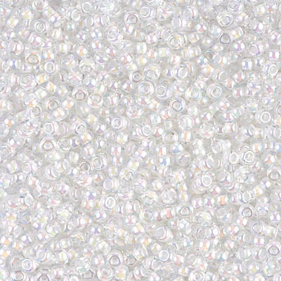 Miyuki Seed Beads 11/0 - SB0284 White AB Lined-Dyed