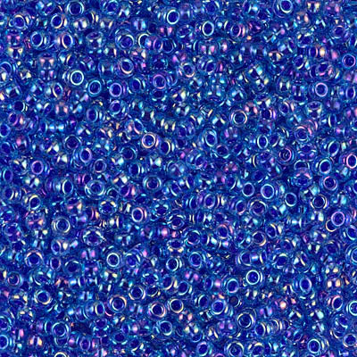 11/0 - SB0353 - Cristal AB cœur bleu violacé · Miyuki Rocaille