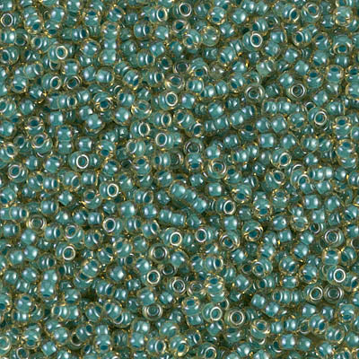 11/0 - SB0374 - Topaze clair lustré coloré turquoise Transparent · Miyuki Rocaille