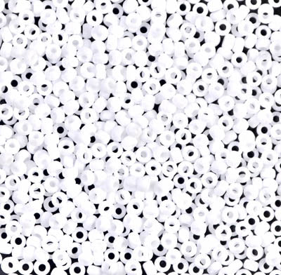 11/0 - SB0402F - Blanc craie mat Opaque · Miyuki Rocaille