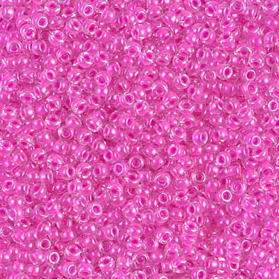 Miyuki Seed Beads 11/0 - SB4302 Transparent Fuchsia Luminous Neon Color