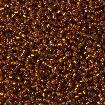 Miyuki Seed Beads 11/0 - SB0005 Amber Silver Lined