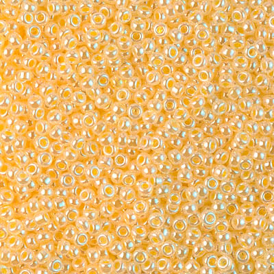 Miyuki Seed Beads 11/0 - SB0516 Alabaster Crystal Yellow Ceylon Lined-Dyed