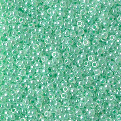 11/0 - SB0520 - Cristal Ceylan cœur vert Albâtre · Miyuki Rocaille