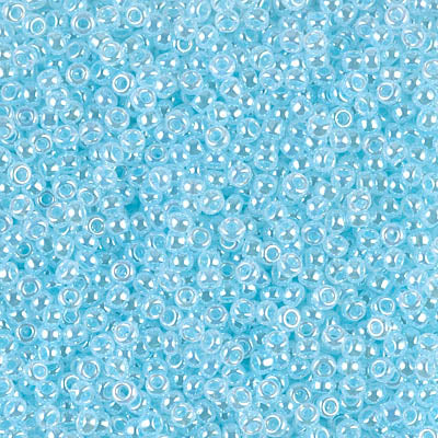 11/0 - SB0522 - Cristal Ceylan cœur aqua Albâtre · Miyuki Rocaille