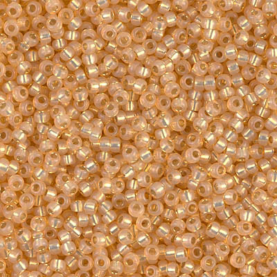 Miyuki Seed Beads 11/0 - SB0552 Alabaster Apricot Silver Lined Dyed