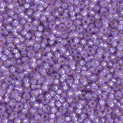 Miyuki Seed Beads 11/0 - SB0574 Alabaster Lilac Silver Lined Opal Dyed