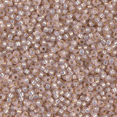 Miyuki Seed Beads 11/0 - SB0579 Alabaster Blush Silver Lined Dyed Alabaster